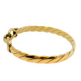 6.75" Pre-owned 9CT Hook & Loop Bangle Bracelet (23.25g)